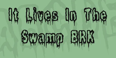 It Lives In The Swamp BRK font