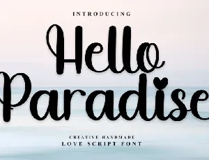 Hello Paradise font