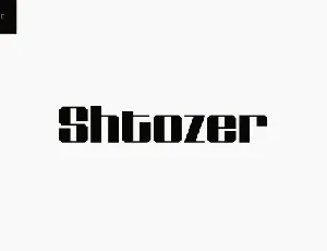 Shtozer Family font