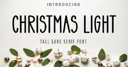 Christmas Light Display font