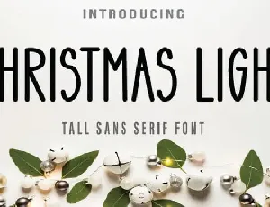 Christmas Light Display font