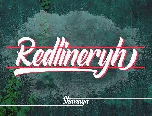 Redlineryh Script font