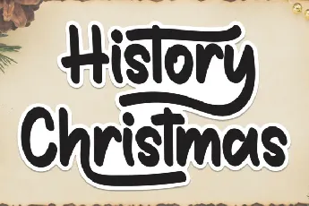 History Christmas Display Typeface font