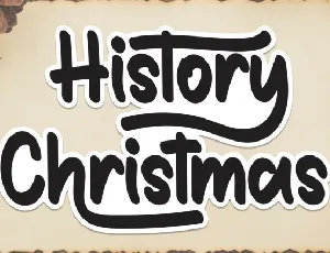 History Christmas Display Typeface font