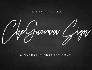 CheGuevara Sign Free Download font