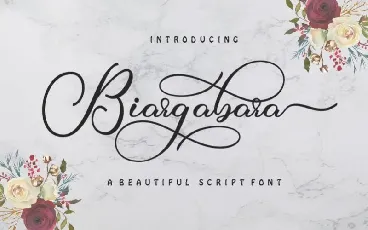 Biargabara Calligraphy font