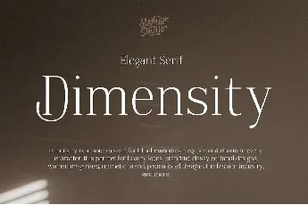 Dimensity font