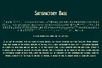 Satisfactory font