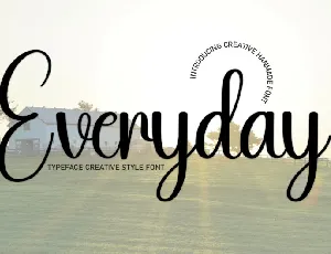 Everyday Script Typeface font