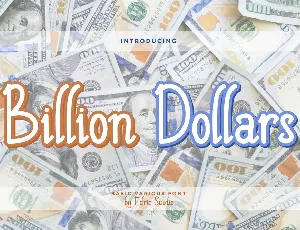 Billion Dollars font