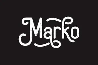 Marko Display font