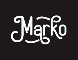 Marko Display font