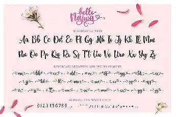 Hello Najwa Script font