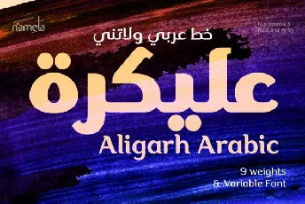 Aligarh Arabic Family font