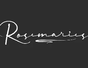 Rosemaries Demo font