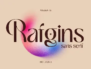 Rafgins font