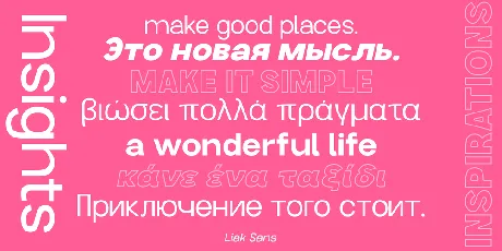 Liak DEMO font