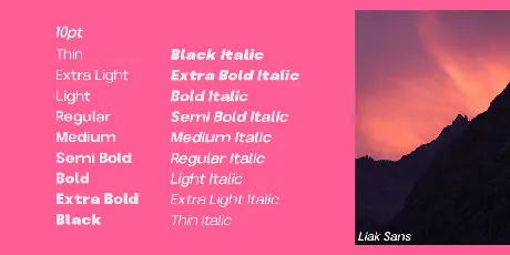 Liak DEMO font