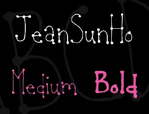 JeanSunHo font