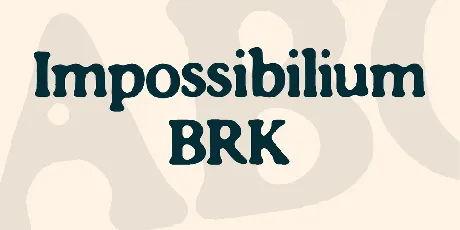 Impossibilium BRK font