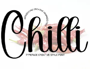 Chilli Script Typeface font