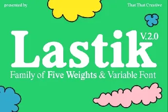 Lastik Family font