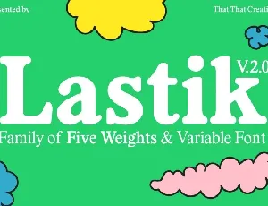 Lastik Family font