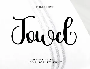 Towel font