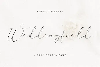 Weddingfield font