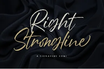 Right Strongline font