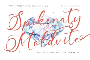 Spikenaty Moldvite font