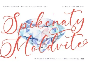 Spikenaty Moldvite font