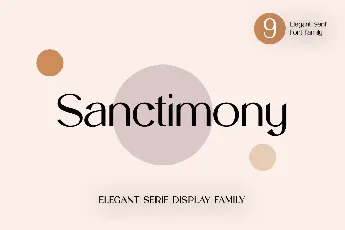 sanctimony font