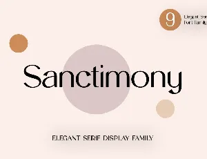 sanctimony font