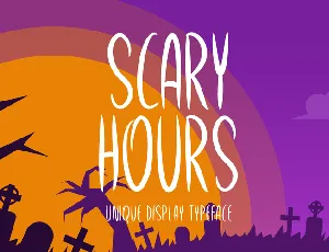 Scary Hours font