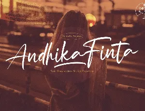 Andhika Finta font