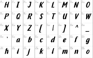 Bohabey font