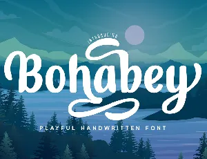 Bohabey font