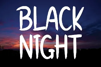 Black Night Display font