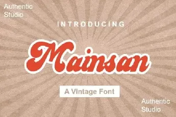 Mainsan Script font