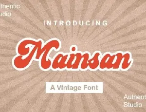 Mainsan Script font