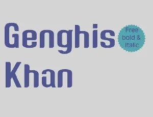 Genghis Khan font