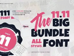 The 11.11 Bundle font