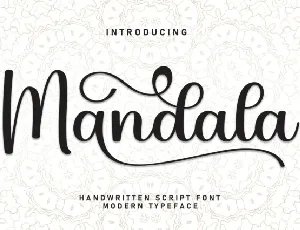 Mandala Calligraphy font