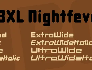 DBXL Nightfever font