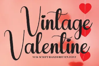 Vintage Valentine Script font