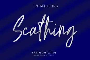 Scathing Handwritten font