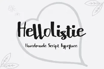 Hello Listie Script font