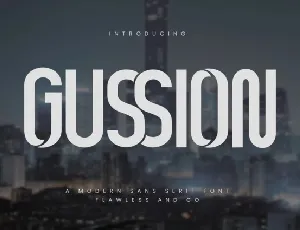 Gussion font