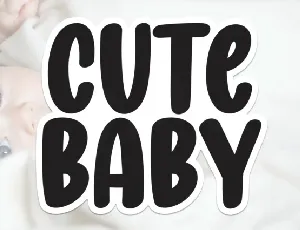 Cute Baby Display Typeface font